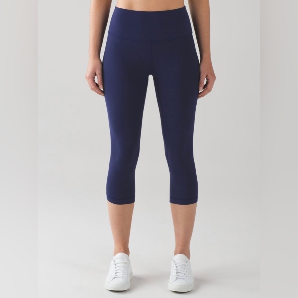 Lululemon Blue Align Crop Leggings Hero Blue Size 2